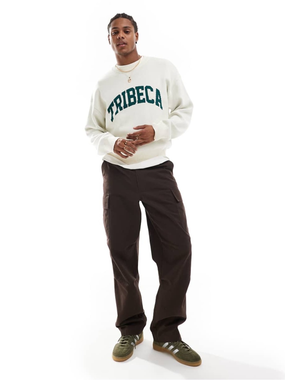 Cotton On “Tribeca” Men's Heritage Crew Knit Sweater relaxed boxy Size Medium